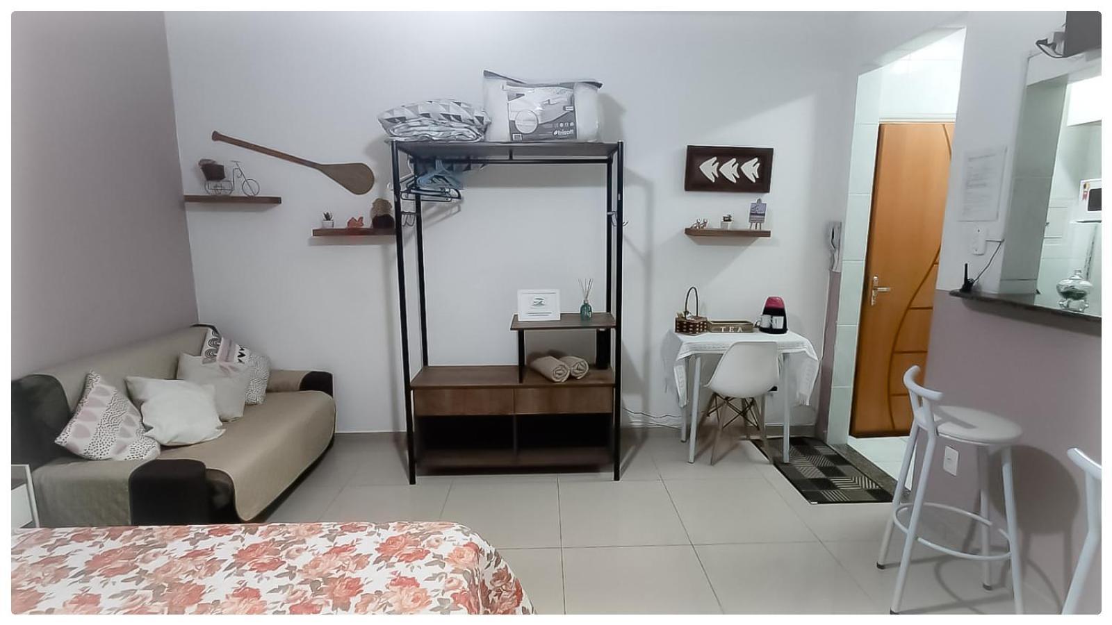 산토스 Residencial Kit Da Praia 아파트 객실 사진