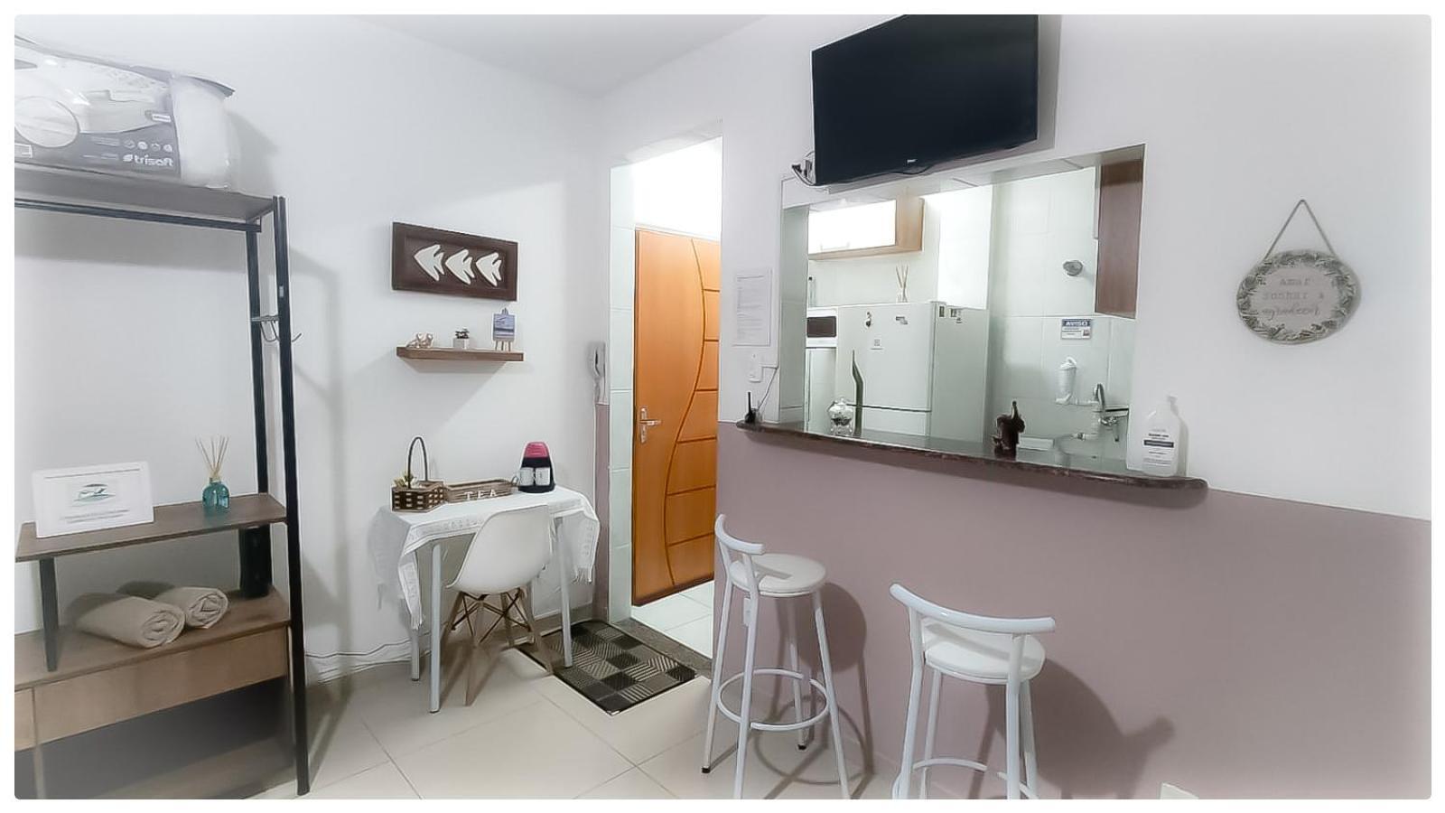 산토스 Residencial Kit Da Praia 아파트 객실 사진